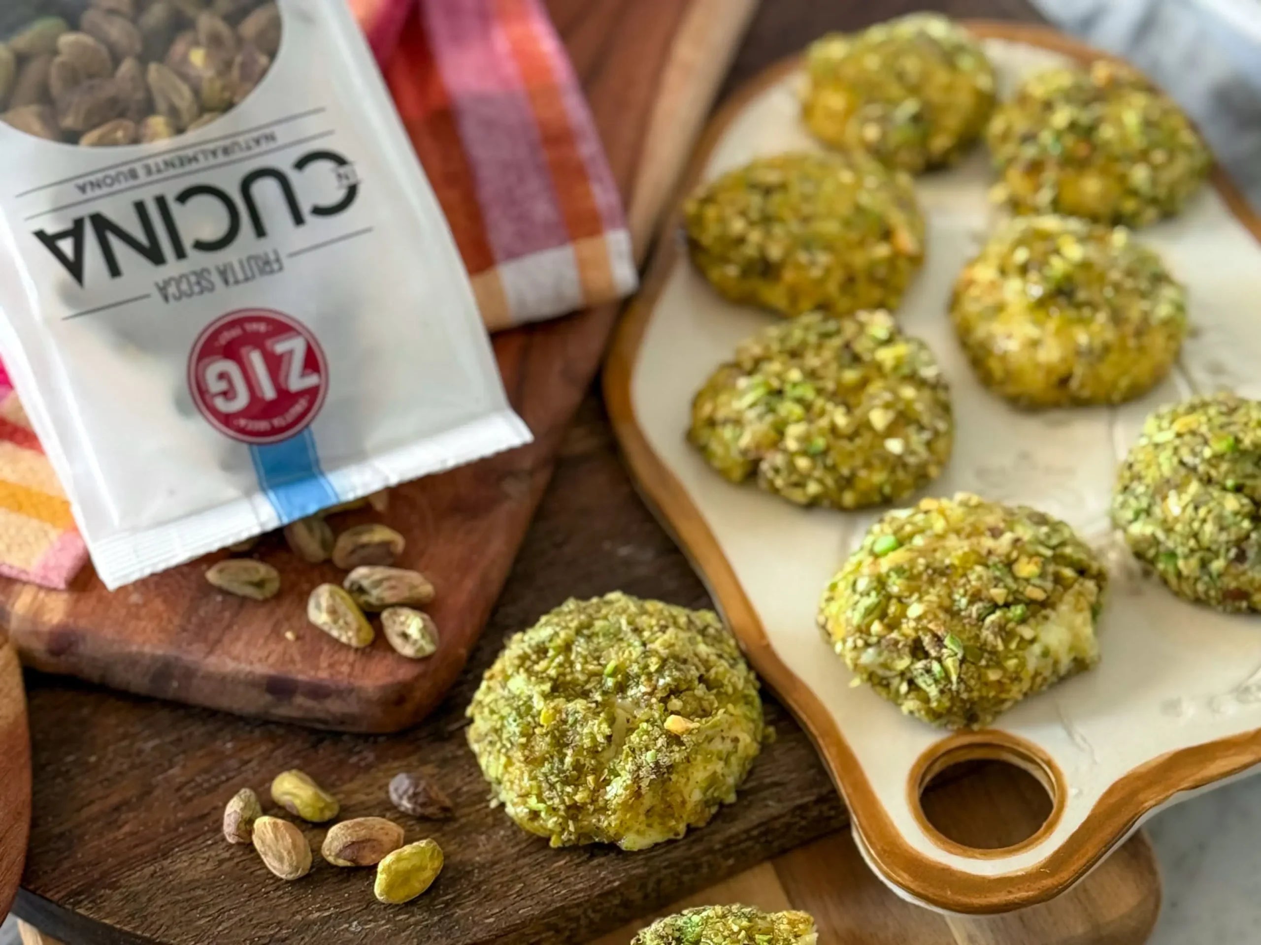 Ricotta & pistacchi bites