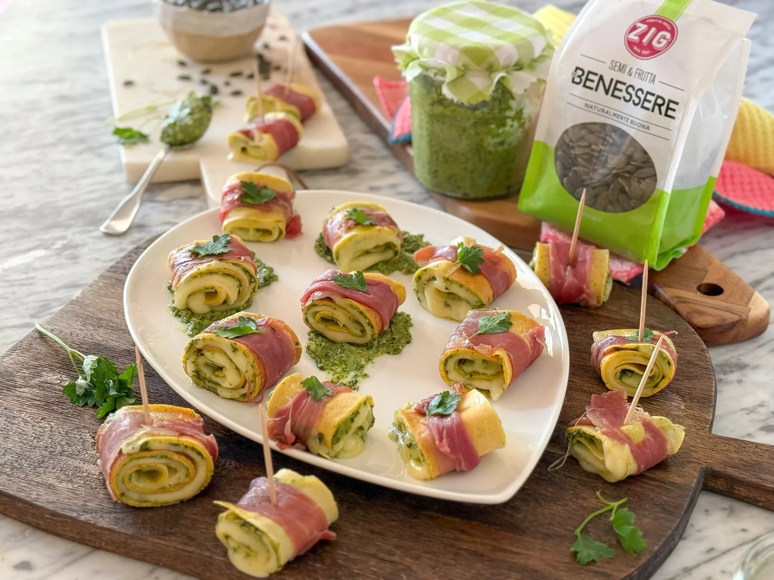 Crepes pesto di semi di zucca - Ricette - Zig Italia