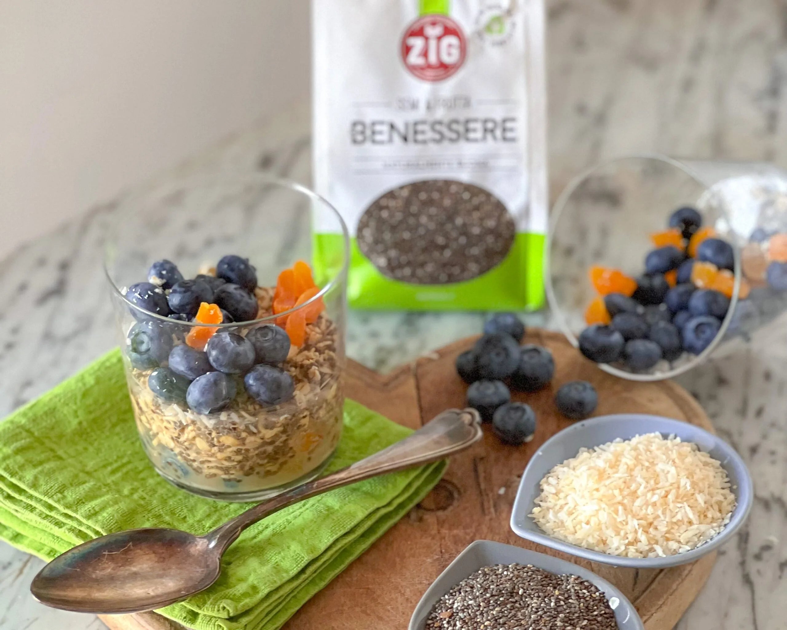 Overnight oats con semi di chia ZIG