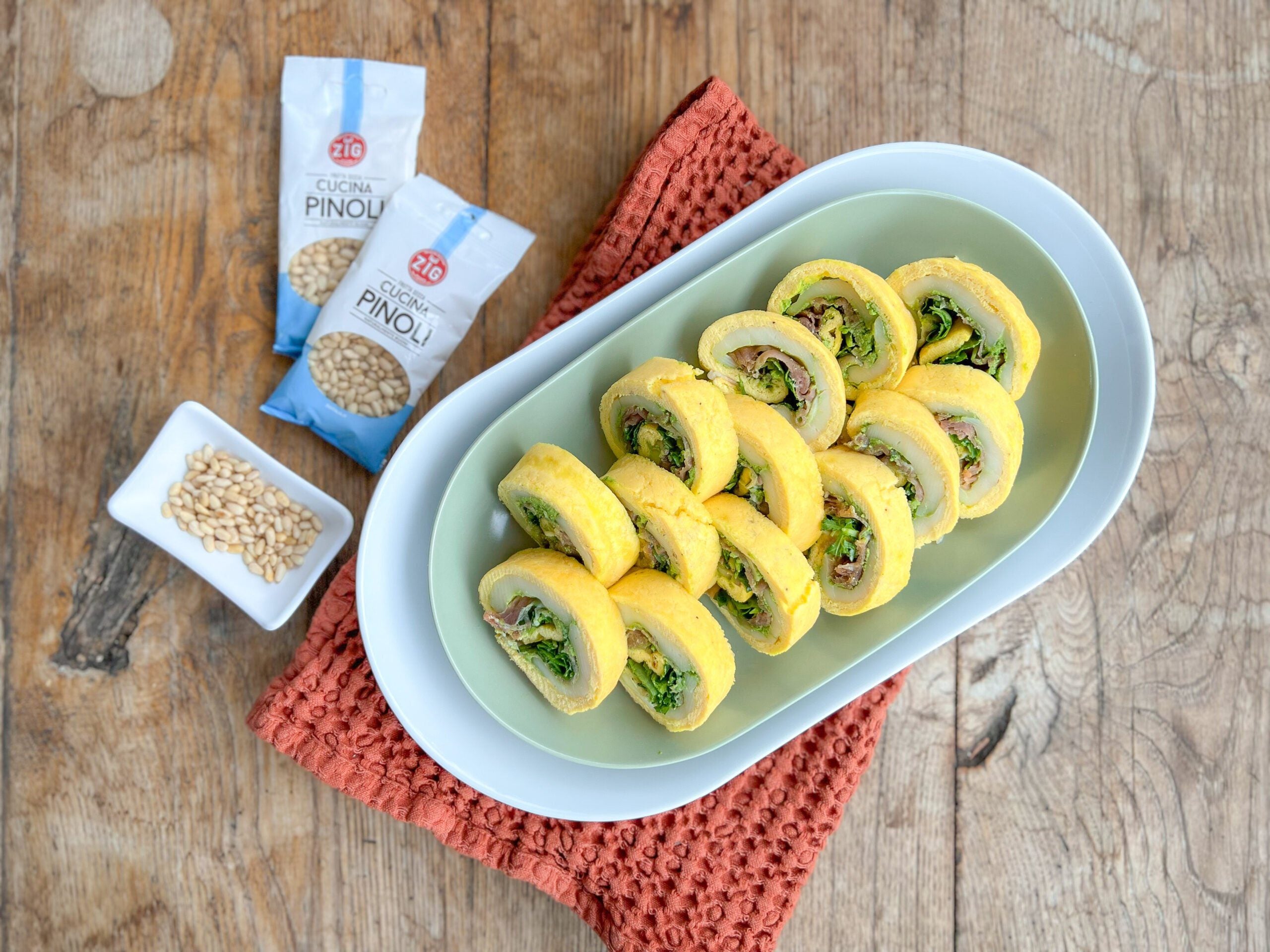 Rotolo di frittata con pinoli ZIG