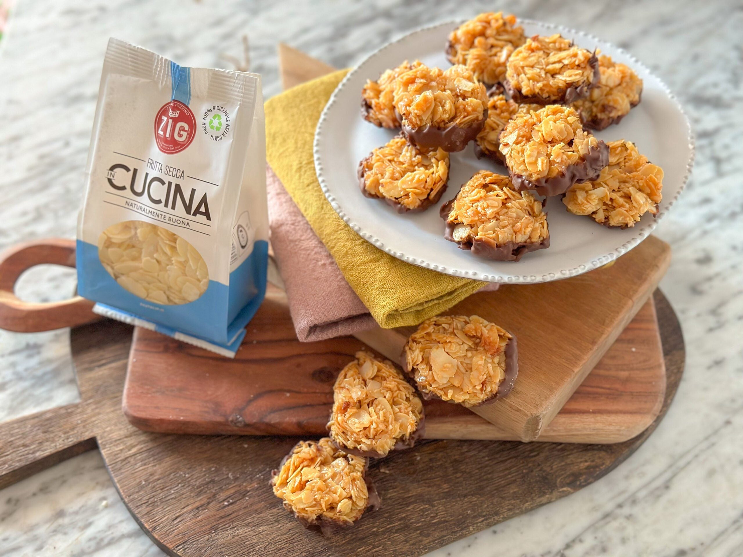 Florentines con mandorle a lamelle