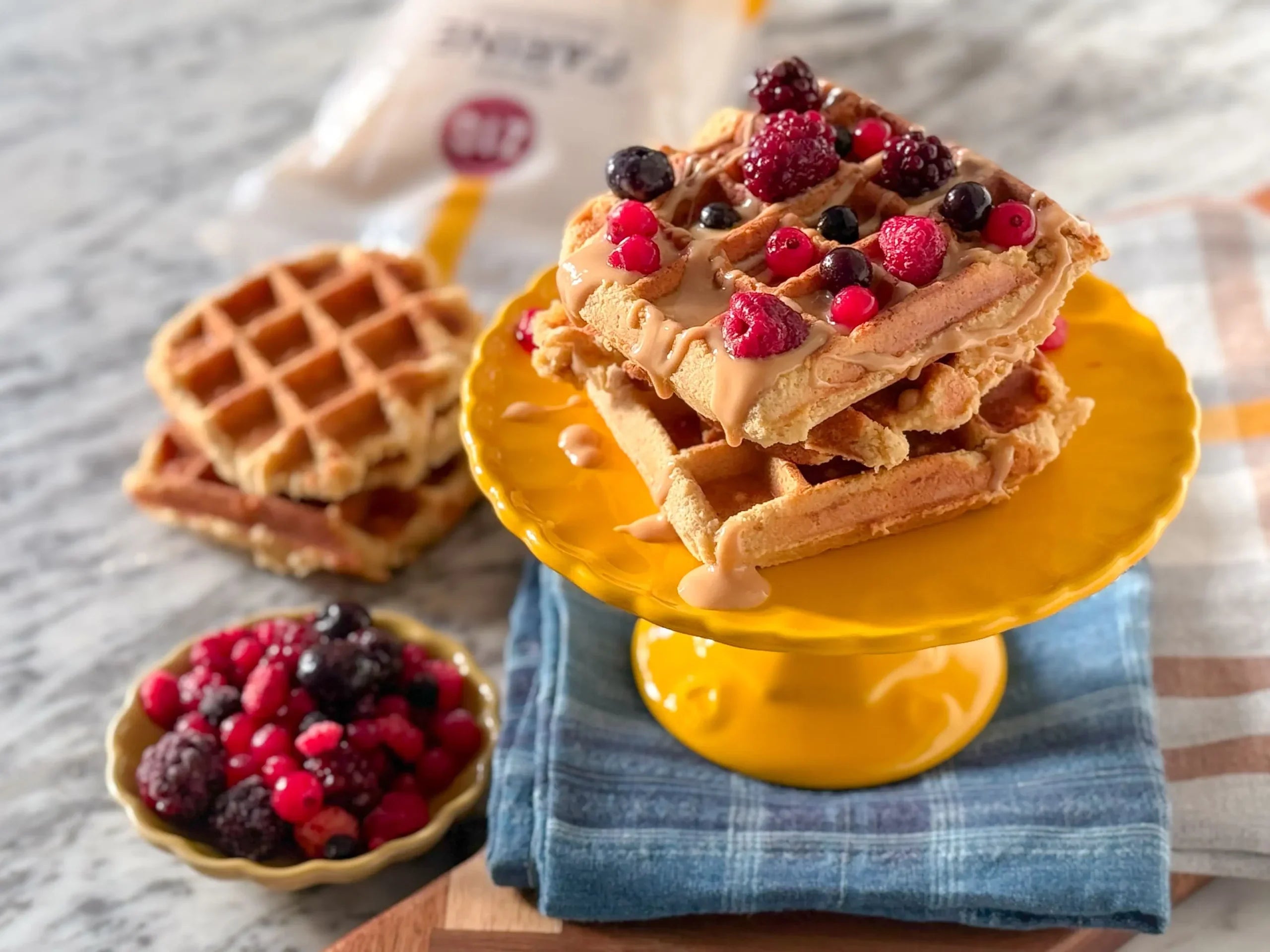 Waffles proteici con farina di mandorle - Ricette - Zig Italia