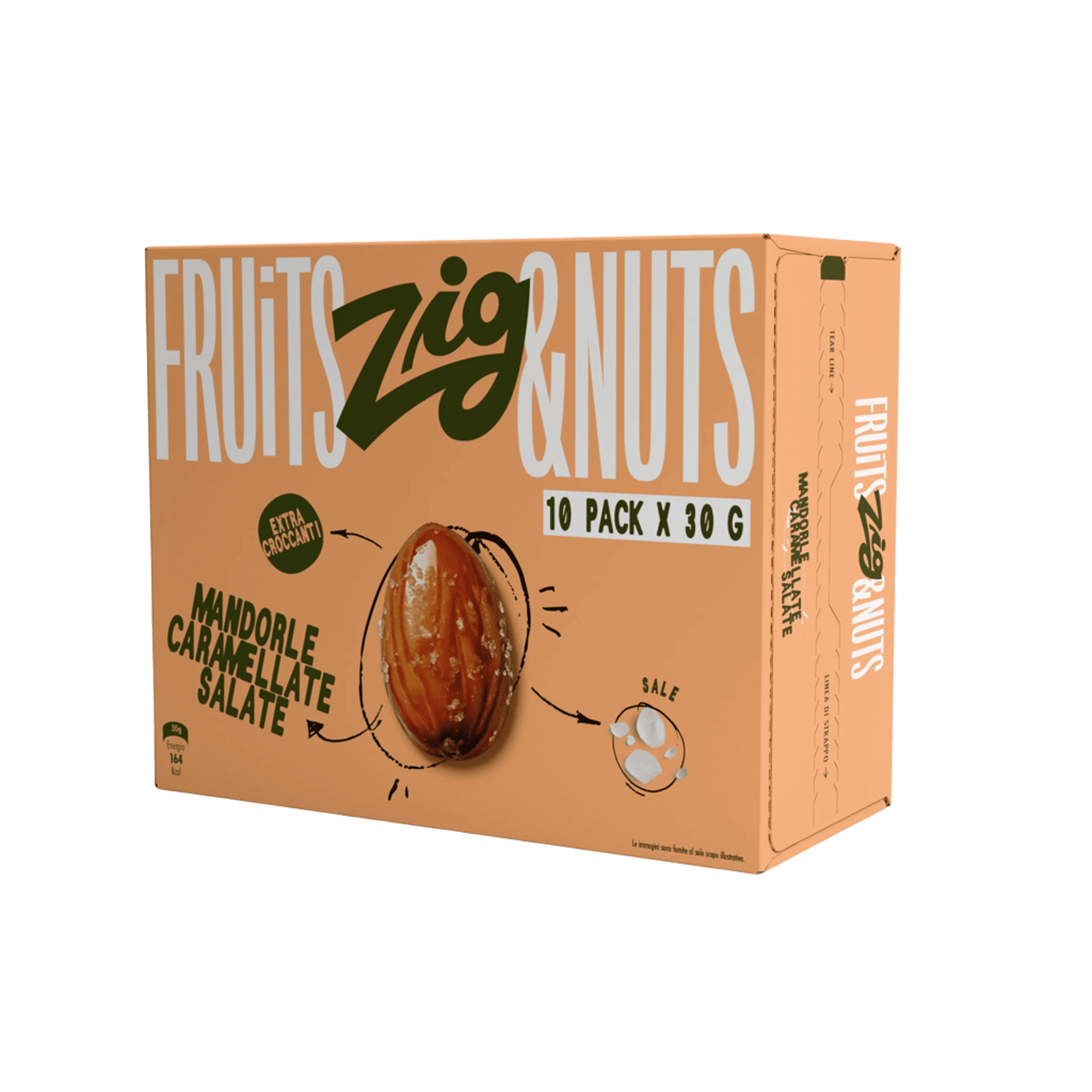 Gesalzene karamellisierte Mandeln - Multipackung (10 Stück)