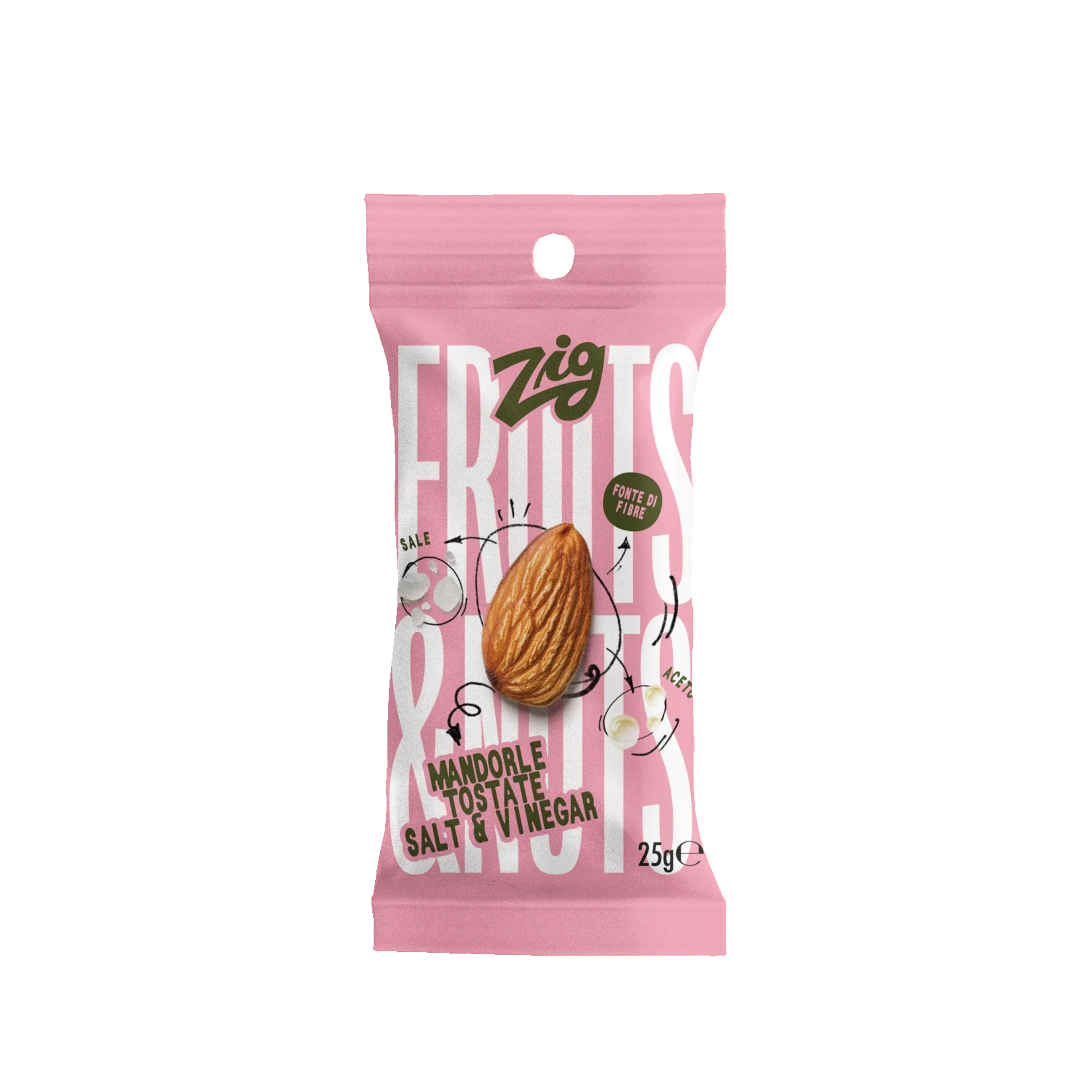 Mandorle Tostate Salt&Vinegar - 25 gr