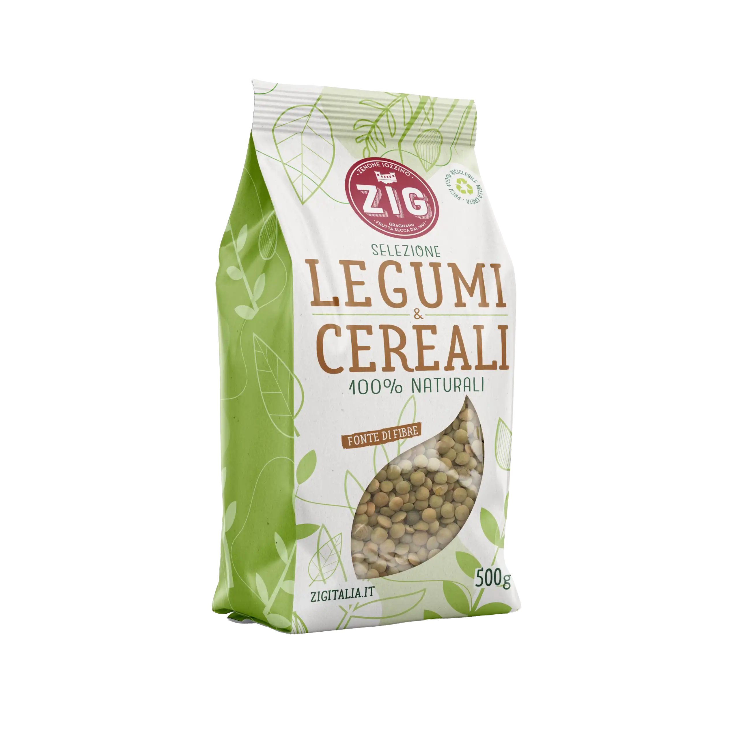 Dried green lentils - 500 g