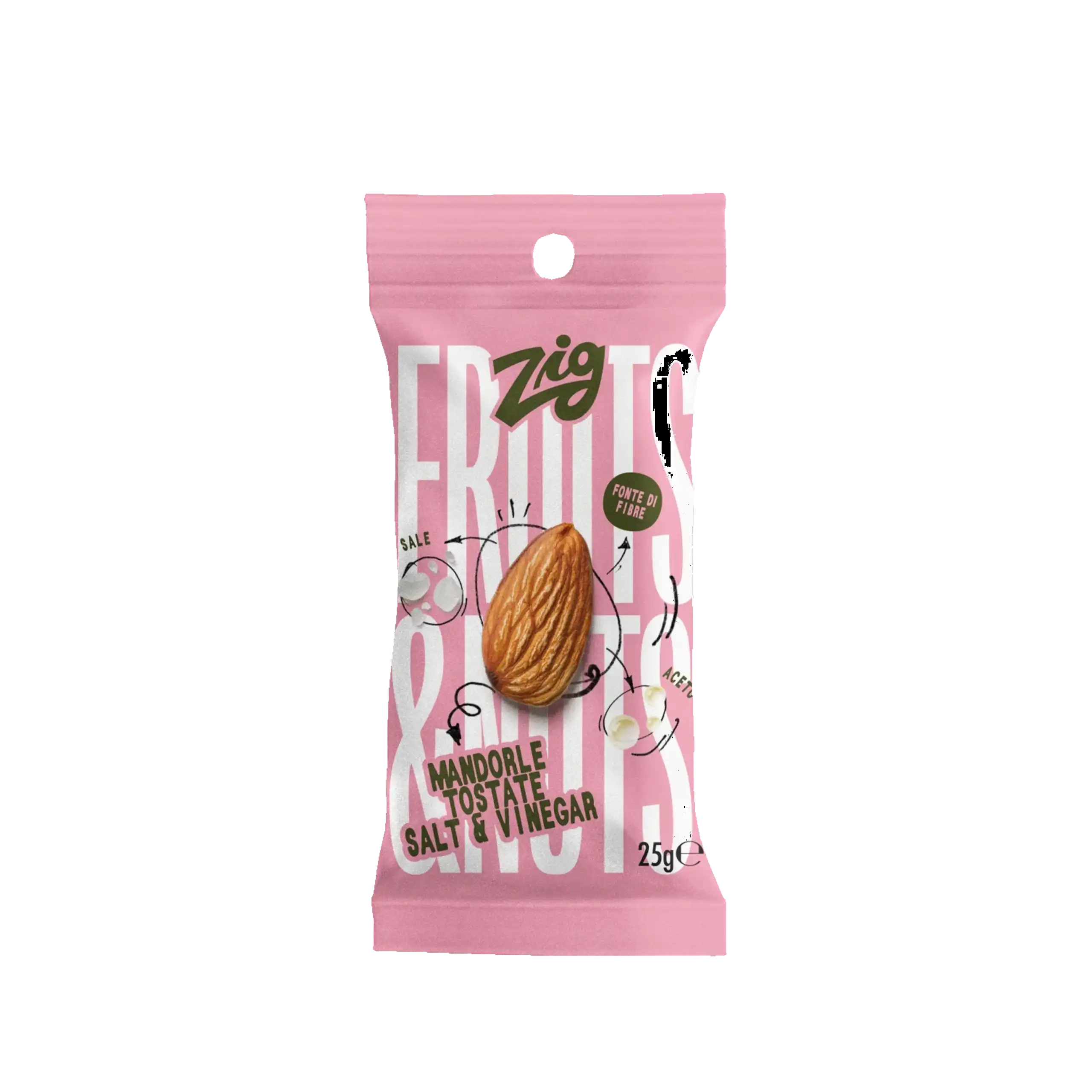 Mandorle Tostate Salt&Vinegar - 25 gr