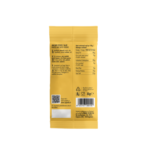 Anacardi Tostati & Salati - 30 gr