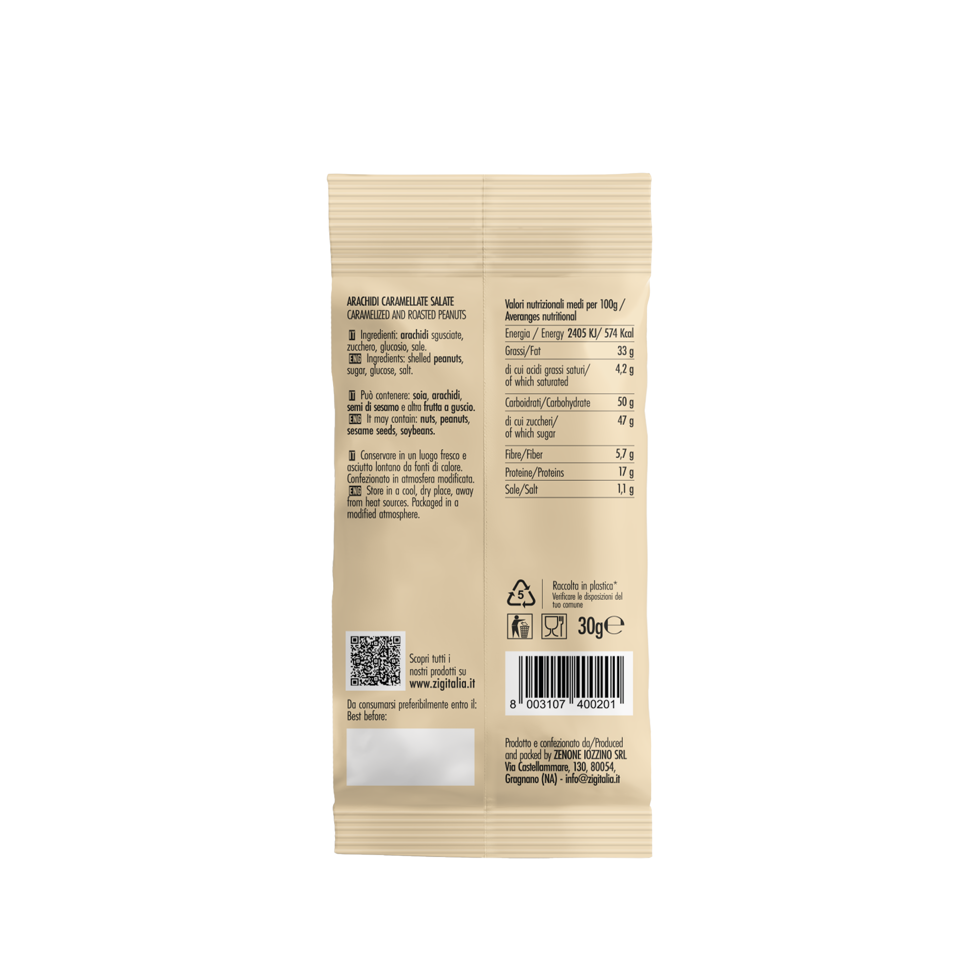 Arachidi caramellate salate - Multipack (x10)