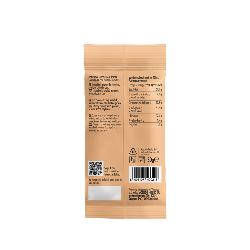 Mandorle caramellate salate - Multipack (x10)