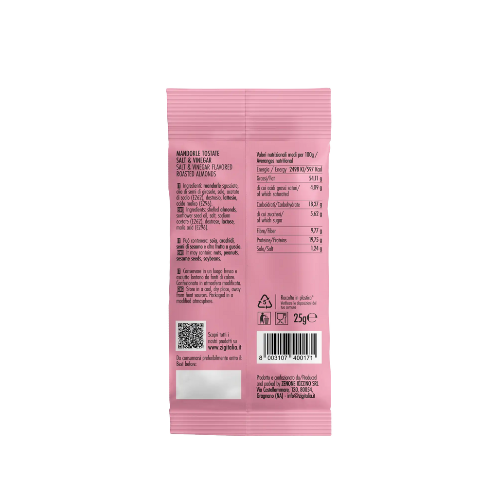Mandorle Tostate Salt&Vinegar - 25 gr