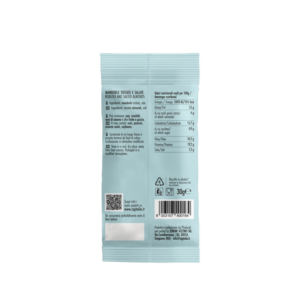 Mandorle Tostate Salate - 30 gr