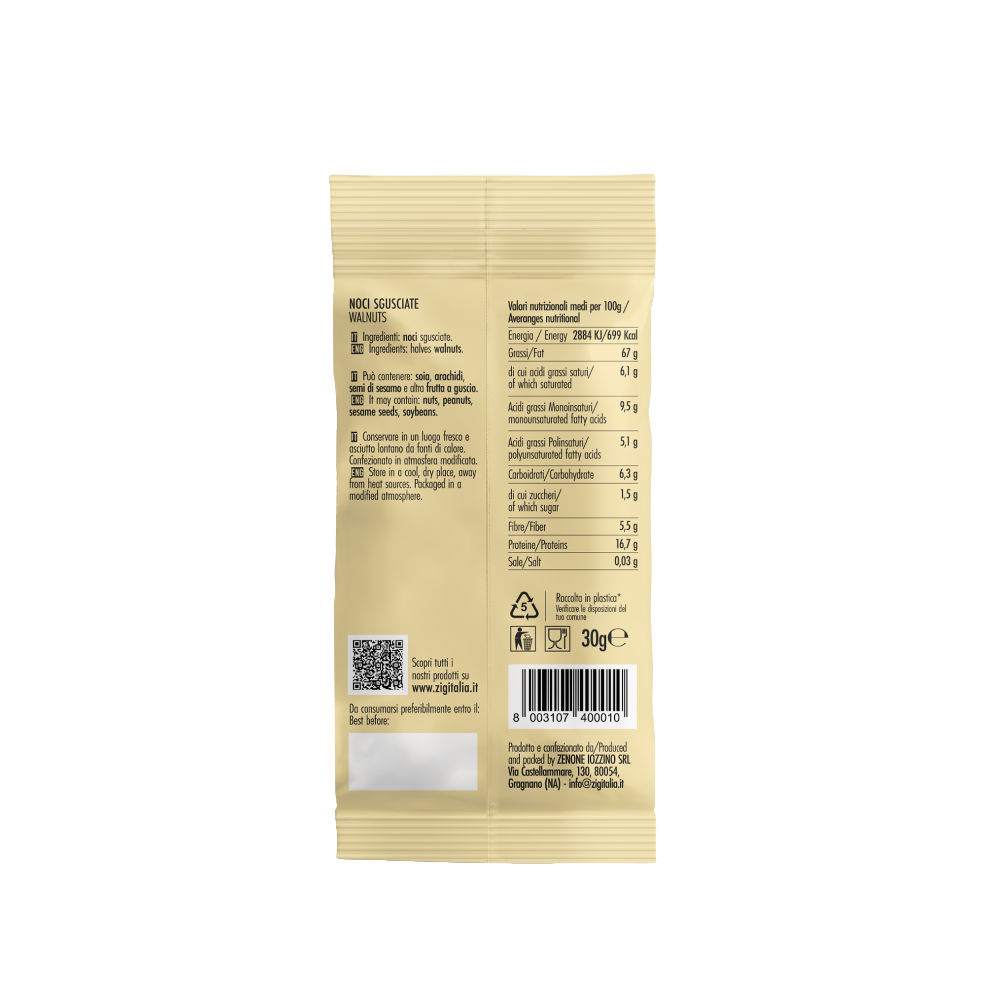 Geschälte Walnüsse - 30 g