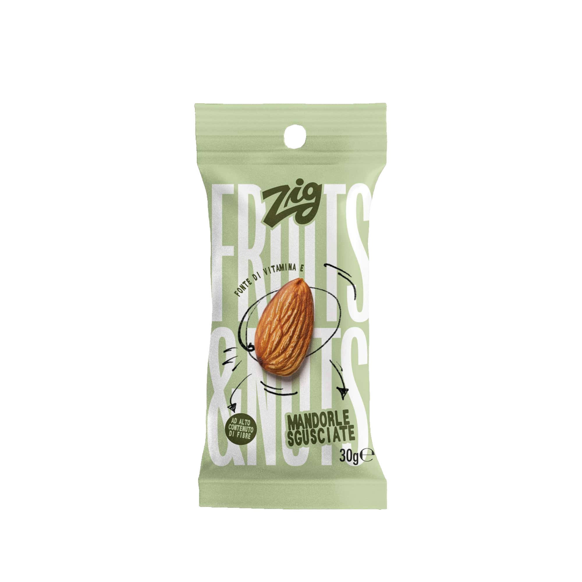 Shelled almonds - 30 g