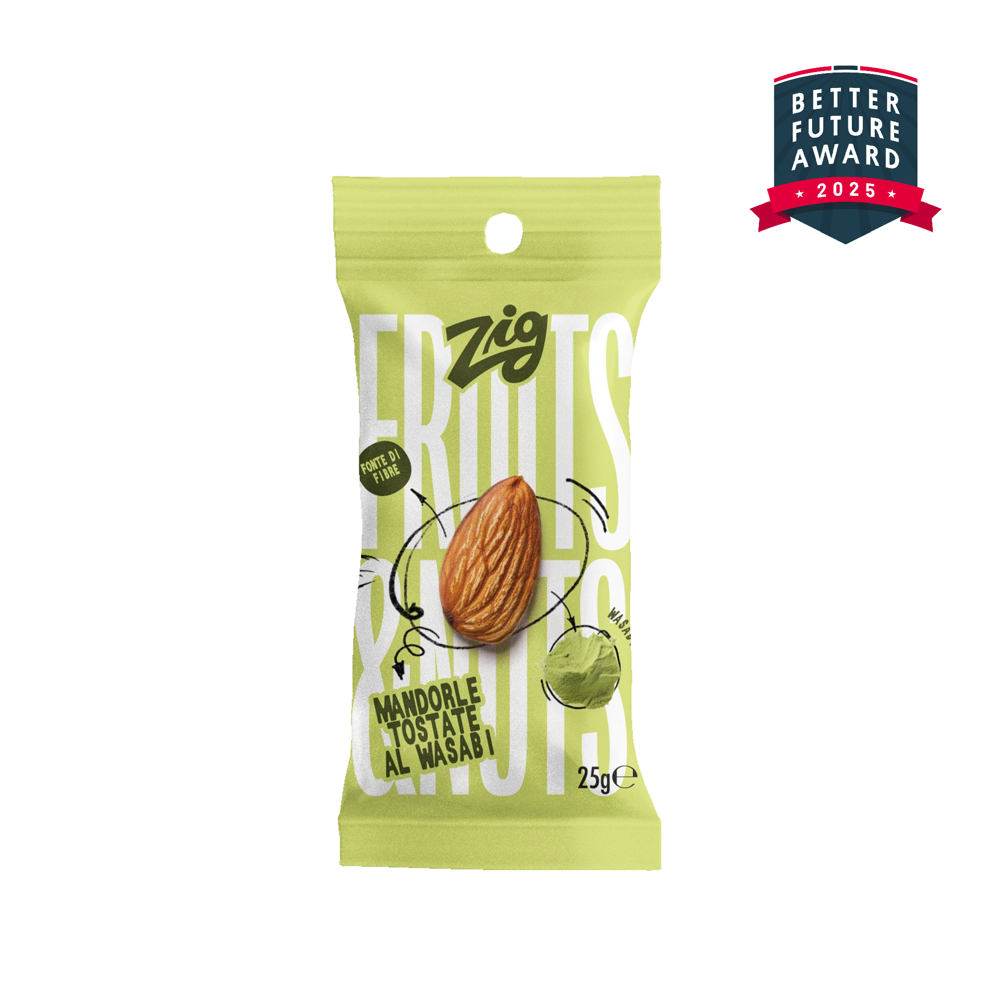 Mandorle tostate al wasabi - Multipack (x10)