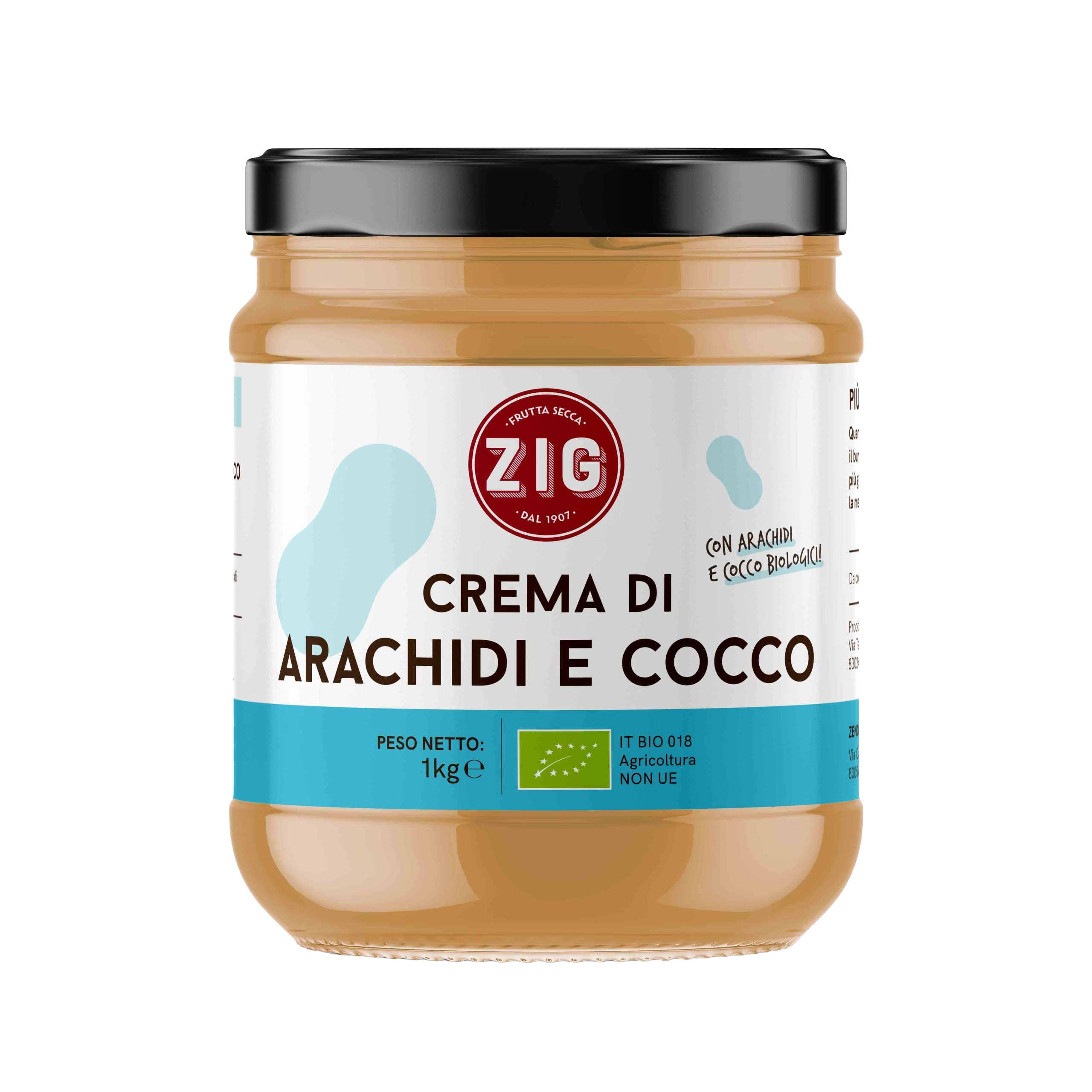 Crema de cacahuete y coco orgánica 1 kg