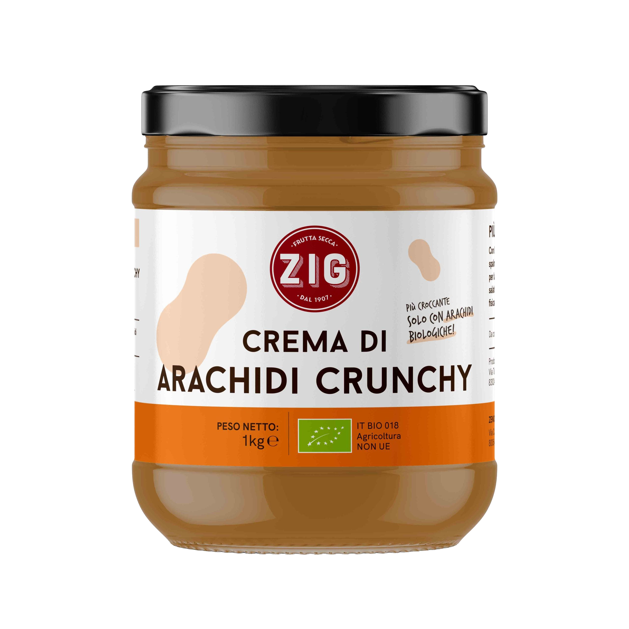Organic Crunchy Peanut Cream 1kg