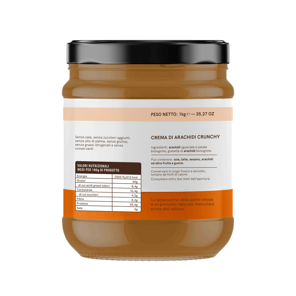 Organic Crunchy Peanut Cream 1kg