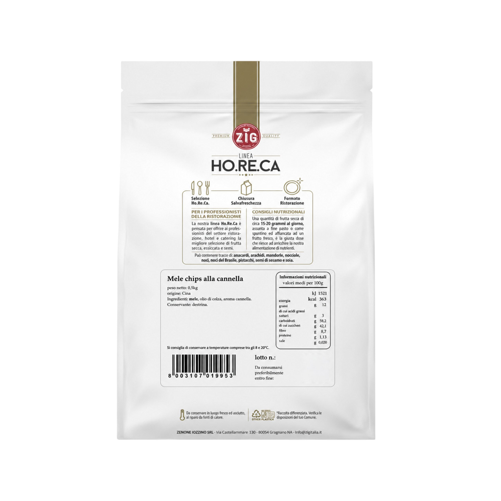 Mele chips alla cannella - 500 gr