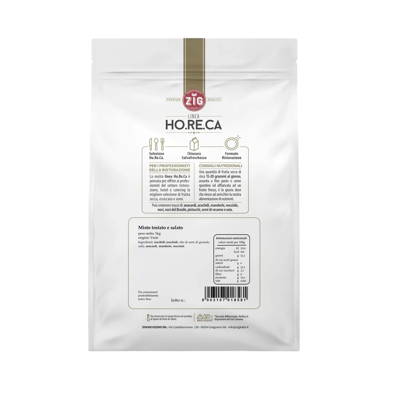 Misto tostato e salato - 1kg